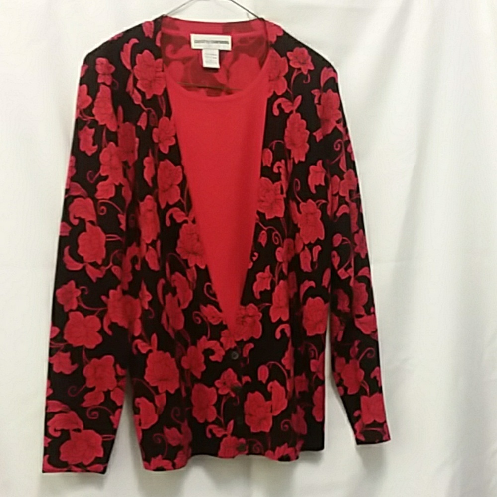 Faux cardigan